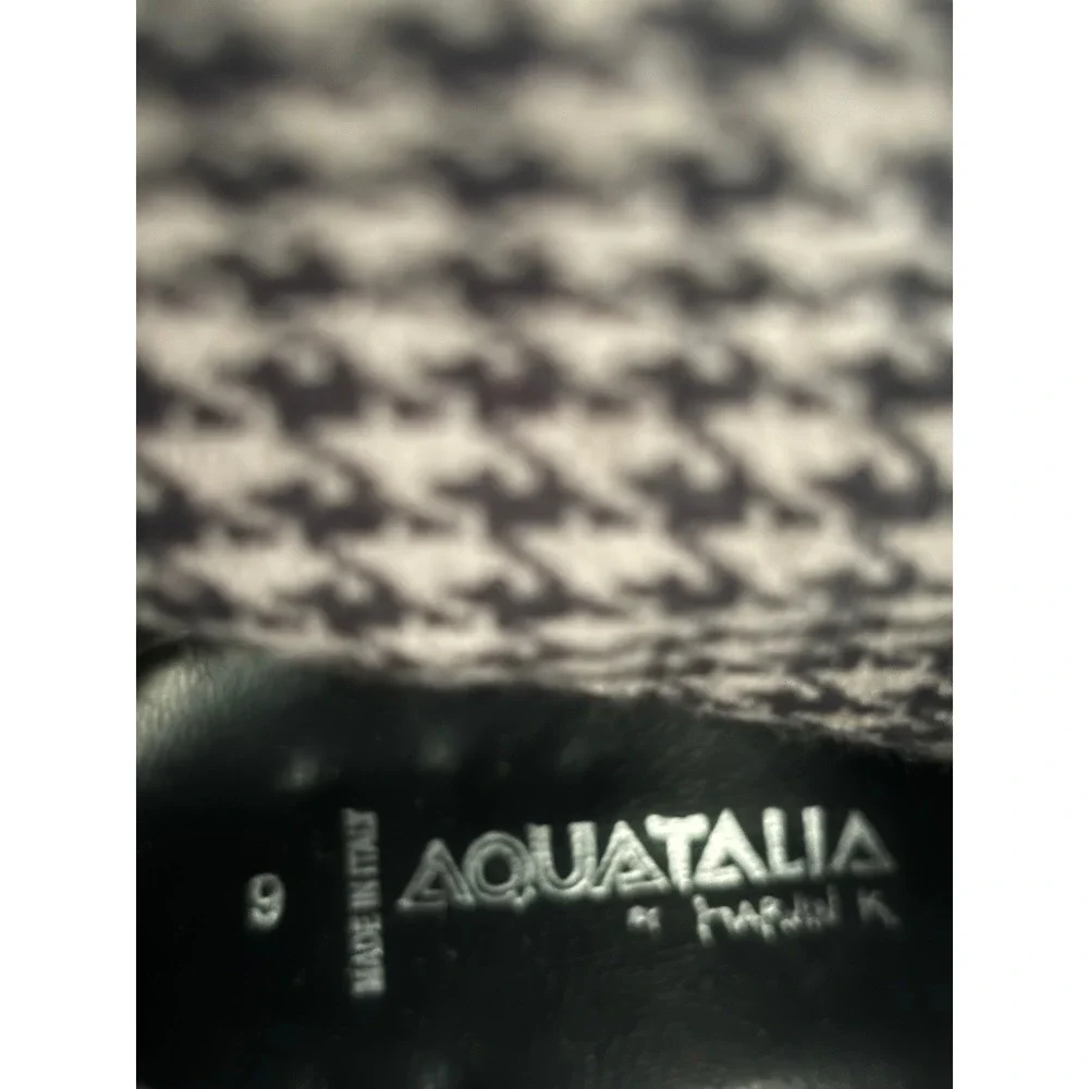 Aquatalia Marvin K Black Suede Tall Boots Made in Italy Pointed Toe Size 9